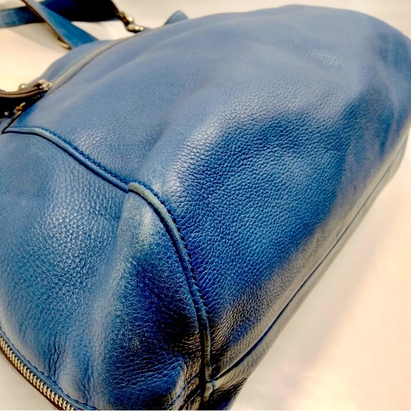 GUCCI Blue Leather Hobo Satchel - Large - Picture 11 of 15